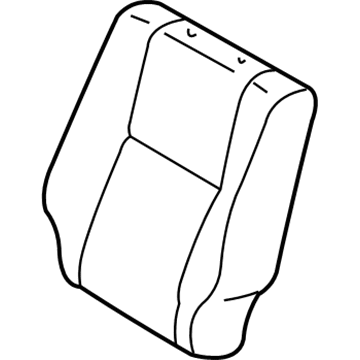Toyota 71074-0C050-B3 Seat Back Cover