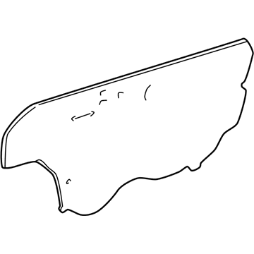Toyota 67831-17050 Water Deflector, Passenger Side