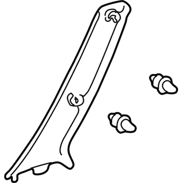 Toyota 62211-52011-A0 Windshield Pillar Trim