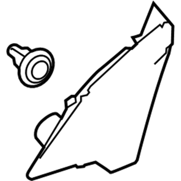 Toyota 67491-0E040 Trim Bezel, Passenger Side