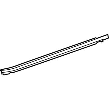 Toyota 75710-0E070 Belt Molding, Passenger Side