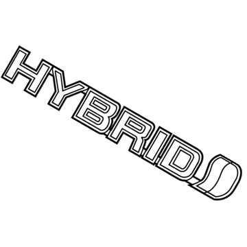 Toyota Highlander Emblem - 75362-48010