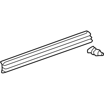 Toyota 67887-0C010 Lower Weatherstrip, Rear Center