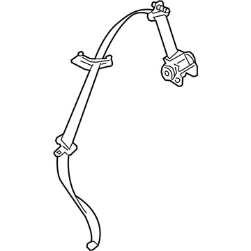 Toyota Prius V Seat Belt - 73370-47010-B3