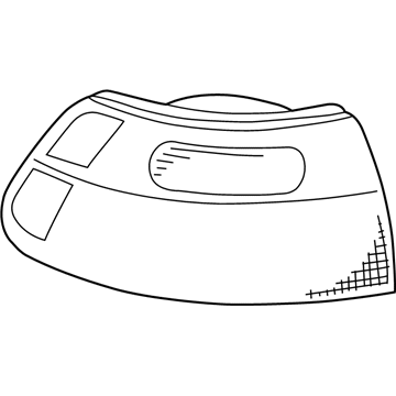Toyota 81550-08020 Lens & Housing, Passenger Side