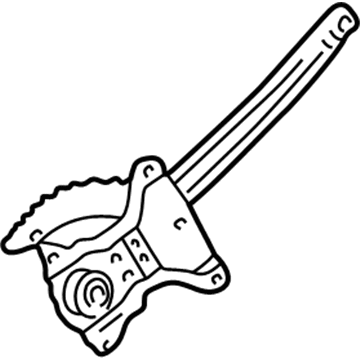 Toyota 69803-60060 Regulator Sub-Assembly, Rear Door Window, Passenger Side