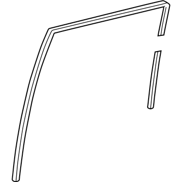 Toyota Land Cruiser Window Run - 68142-60043