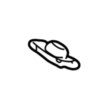 Toyota 63355-0C030 Silencer Pad, Passenger Side