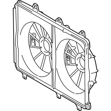 Toyota Fan Shroud - 16711-0P190