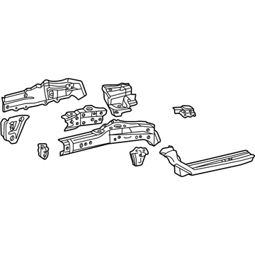 Toyota 57101-42100 Rail Assembly