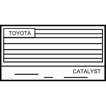Toyota 11298-37310 Emission Label