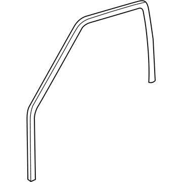 Toyota 62314-02050 Opening Trim, Black, Front Driver Side Black