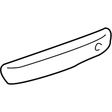 Toyota 76811-20090-B0 License Molding, Silver, Rear GREY
