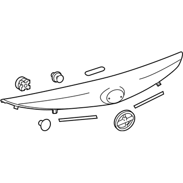 Toyota 76801-12D80-A1 Molding, White Pearl, Rear