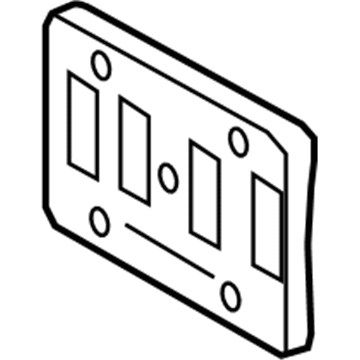 Toyota 75101-0T010 License Panel, Front