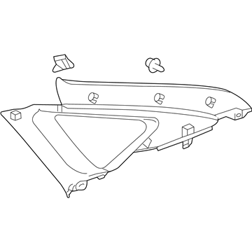 Toyota 62470-47050-E0 Upper Quarter Trim