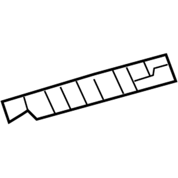 Toyota 66414-0R020 Headliner Spacer, Rear Passenger Side