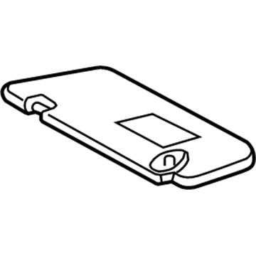 Toyota 74310-42451-A1 Sunvisor, Passenger Side