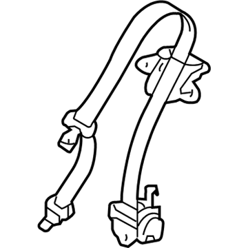 Toyota 73160-0C011-E0 Lap & Shoulder Belt, Fawn, Front Center