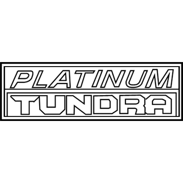 Toyota Tundra Emblem - 75471-0C090