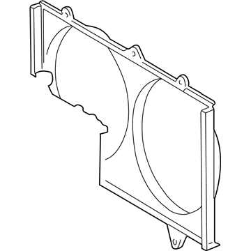 Toyota Corolla Fan Shroud - 16711-0D010