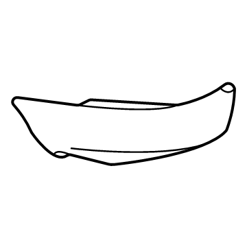Toyota 87939-30F80-A1 Lower Cap, White, Passenger Side