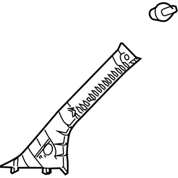 Toyota 62211-52280-B0 Windshield Pillar Trim
