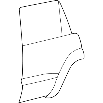 Toyota 67113-60280 Panel, Rear Door, Outer Passenger Side