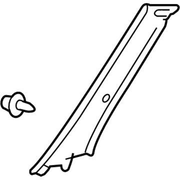 Toyota 62210-48030-B0 Windshield Pillar Trim, Passenger Side