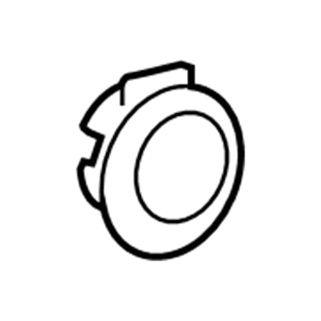 Toyota 89348-28090-A0 Retainer, White, Rear Center