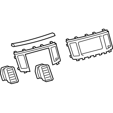 Toyota 55405-08021-B0 Radio Trim