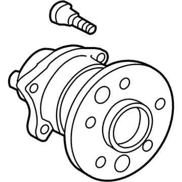 Toyota 42450-0T010 Hub & Bearing, Passenger Side