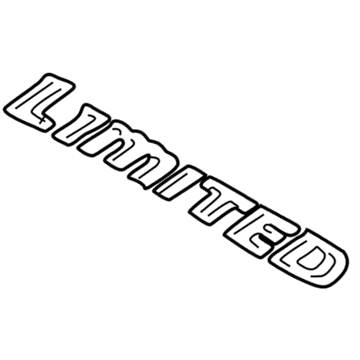 Toyota 75455-35020 Nameplate, Rear