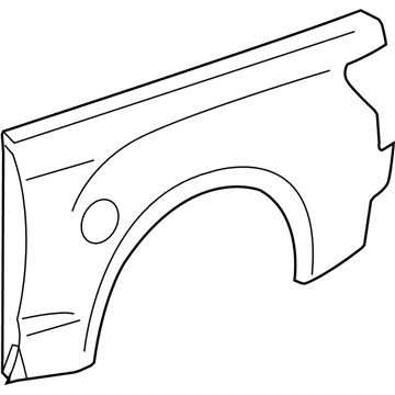 Toyota 75631-0C040 Gravel Deflector, Lower Passenger Side