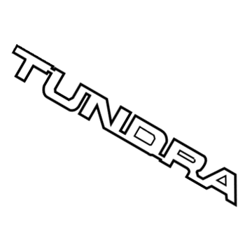 Toyota 75471-0C050 Nameplate, Rear