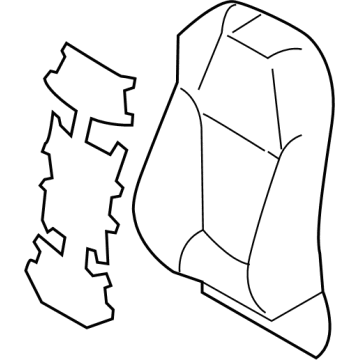 Toyota 71073-48G51-B2 Seat Back Cover