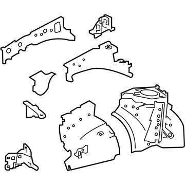 Toyota 53701-12A40 Apron Assembly