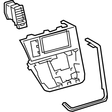 Toyota 55405-08041 Radio Trim