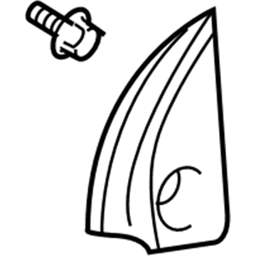 Toyota 67491-52140 Corner Trim, Passenger Side