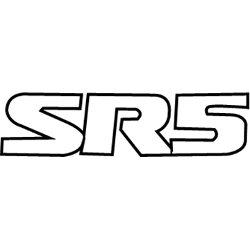 Toyota PT413-00150 Nameplate, Black