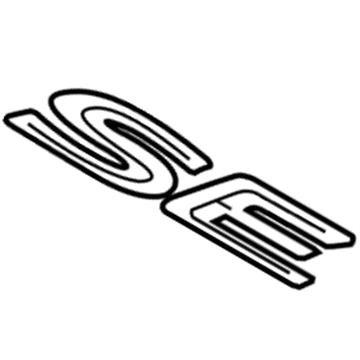 Toyota 75443-AA140 Nameplate, Rear