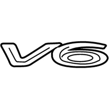 2004 Toyota Solara Emblem - 75444-AA020
