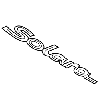 Toyota 75442-AA040 Nameplate, Rear