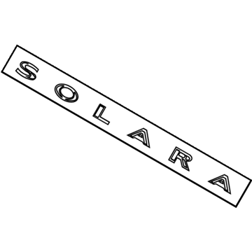 Toyota 75442-06130 Nameplate, Rear