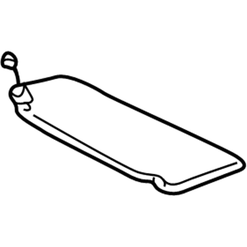 Toyota 74310-48220-A0 Sunvisor, Passenger Side
