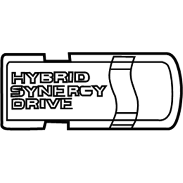 Toyota 75441-47060 Nameplate, Rear