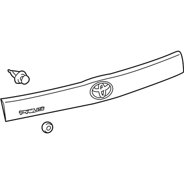 Toyota 76801-47070-A1 Lift Gate Trim, White Pearl, Rear