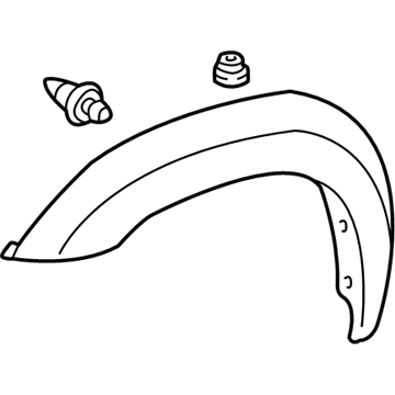 Toyota 75611-0C901 Wheel Flare, Passenger Side