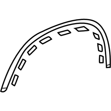 Toyota 75085-0C050 Wheel Opening Molding, Passenger Side