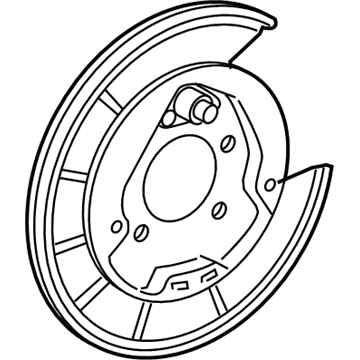 Toyota 46503-0R010 Backing Plate, Passenger Side